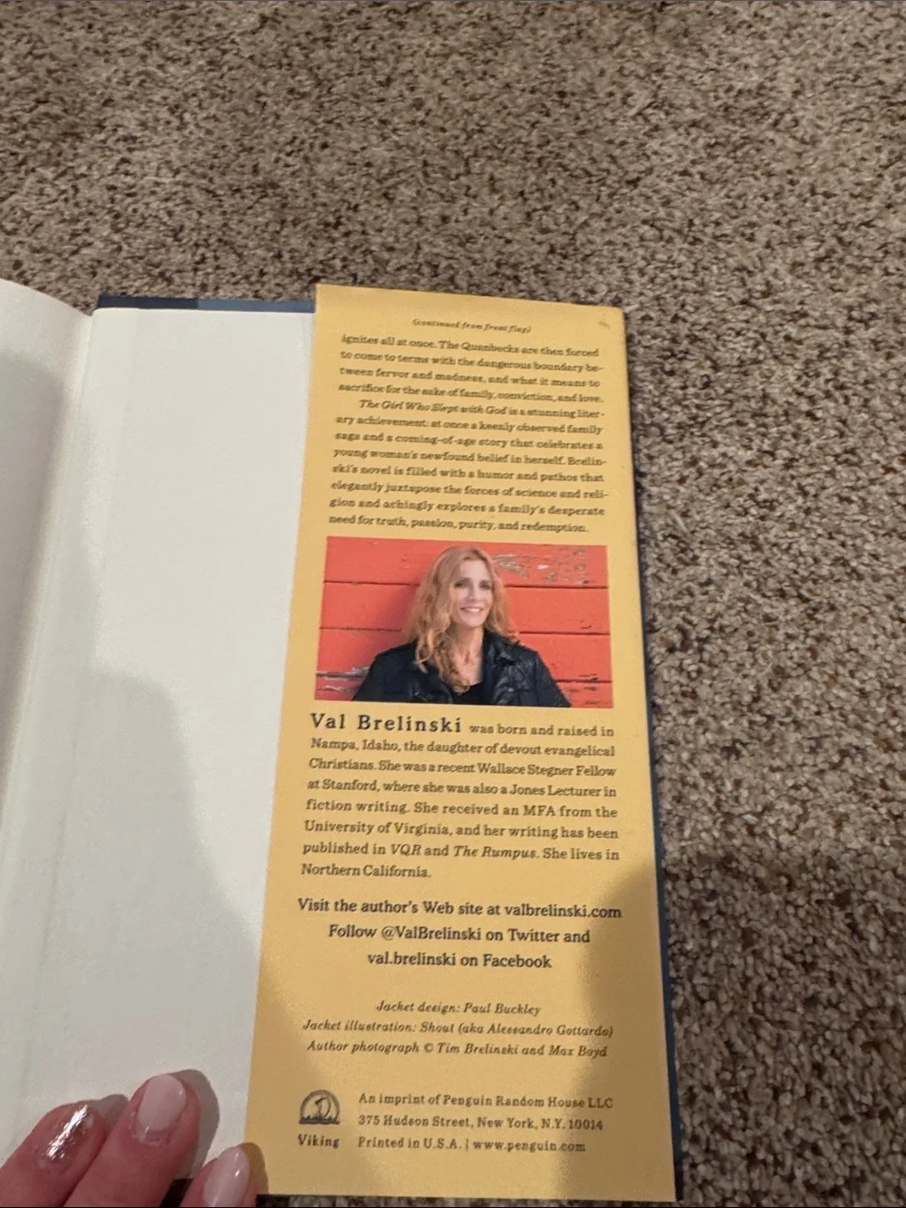 The Girl Who Slept with God - Illustrated Blue Cover Hardcover
